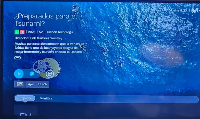 Presentación de "¿Prepados para el tsunami?" en la TVE 2