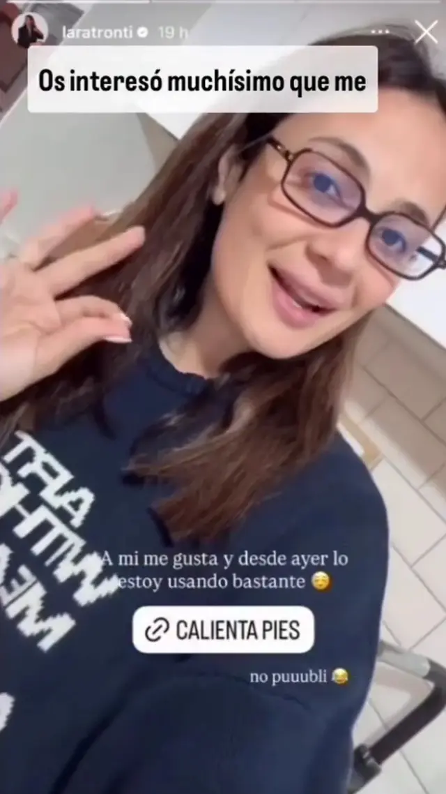 La influencer aseguró que no era publicidad.