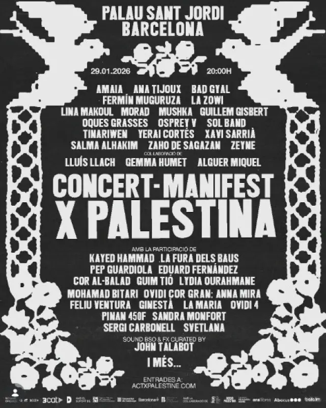Cartel del Concert-Manifest x Palestina.
