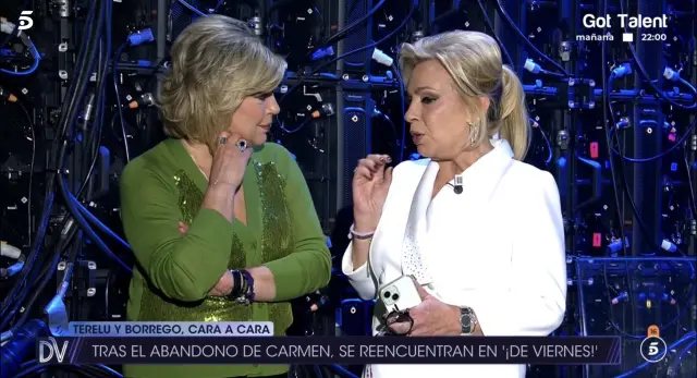 Terelu Campos y Carmen Borrego se reencuentras tras su abandono de 'GH Dúo'.