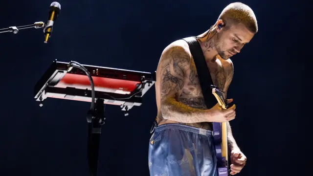 Justin Bieber durante su actuación en los Premios Grammy 2026