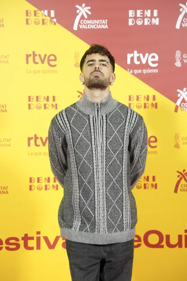 BENIDORM, ALICANTE COMUNIDAD VA, SPAIN - FEBRUARY 06: Singer Mikel Herzog Jr. during the welcome to Benidorm Fest 2026, at the Benidorm Cultural Centre, on 7 February 2026, in Benidorm, Alicante, Comunidad Valenciana, Spain. This is the fifth edition of the festival in which two semi-finals will be held - on 10 and 12 February - before the final on 14 February 2026. (Photo By Roberto Plaza/Europa Press via Getty Images)