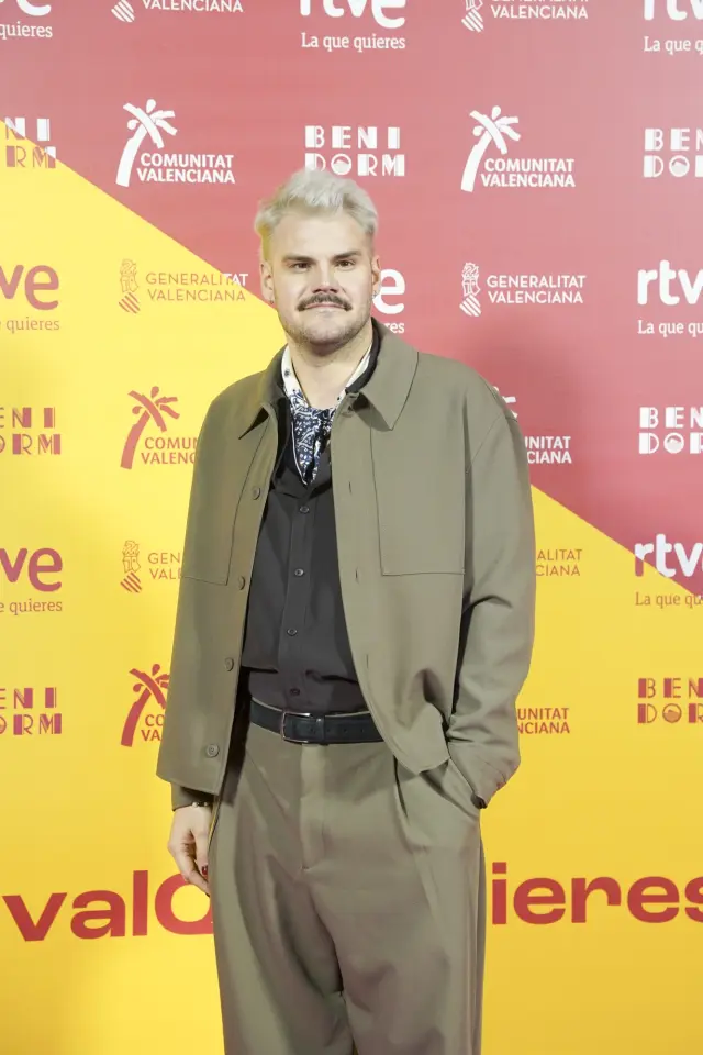BENIDORM, ALICANTE COMUNIDAD VA, SPAIN - FEBRUARY 06: Singer Greg Taro during the welcome to Benidorm Fest 2026, at the Benidorm Cultural Centre, on 7 February 2026, in Benidorm, Alicante, Comunidad Valenciana, Spain. This is the fifth edition of the festival in which two semi-finals will be held - on 10 and 12 February - before the final on 14 February 2026. (Photo By Roberto Plaza/Europa Press via Getty Images)