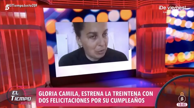 Gloria Camila recibe un mensaje de Tamara el día de su cumpleaños.
