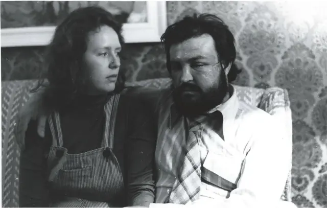 Con mi chica, Ana Westley, después de salir del hospital.