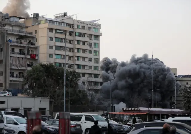 Ataque aéreo en el centro de Beirut