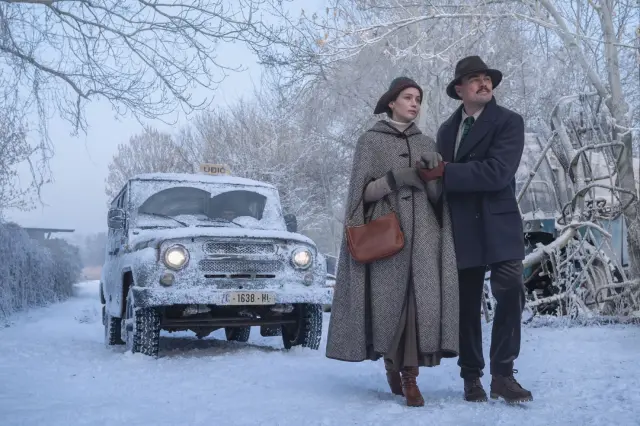 Jennifer Lawrence y Leonardo DiCaprio en 'What Happens at Night'