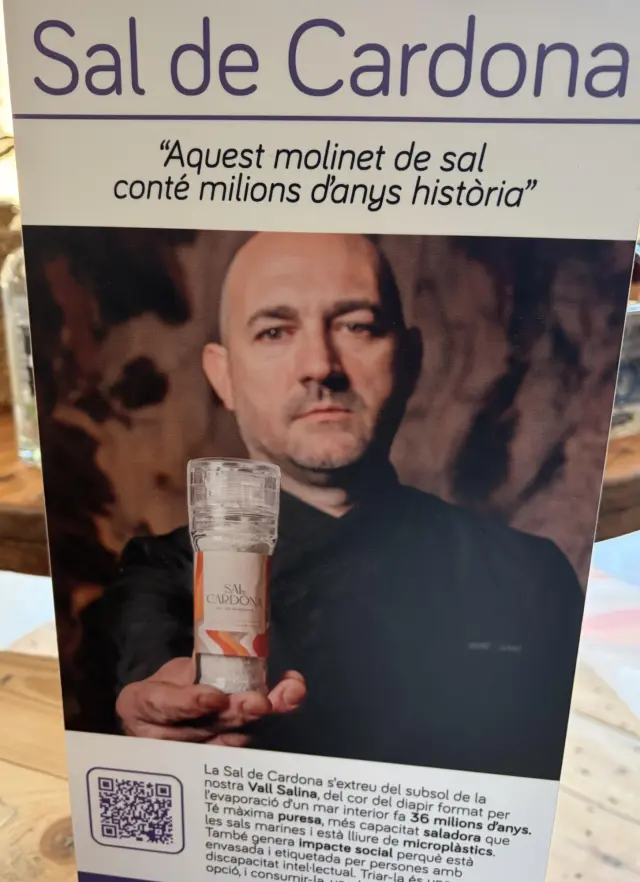 Naturalmente, compramos sal de Cardona, de 36 millones de años.