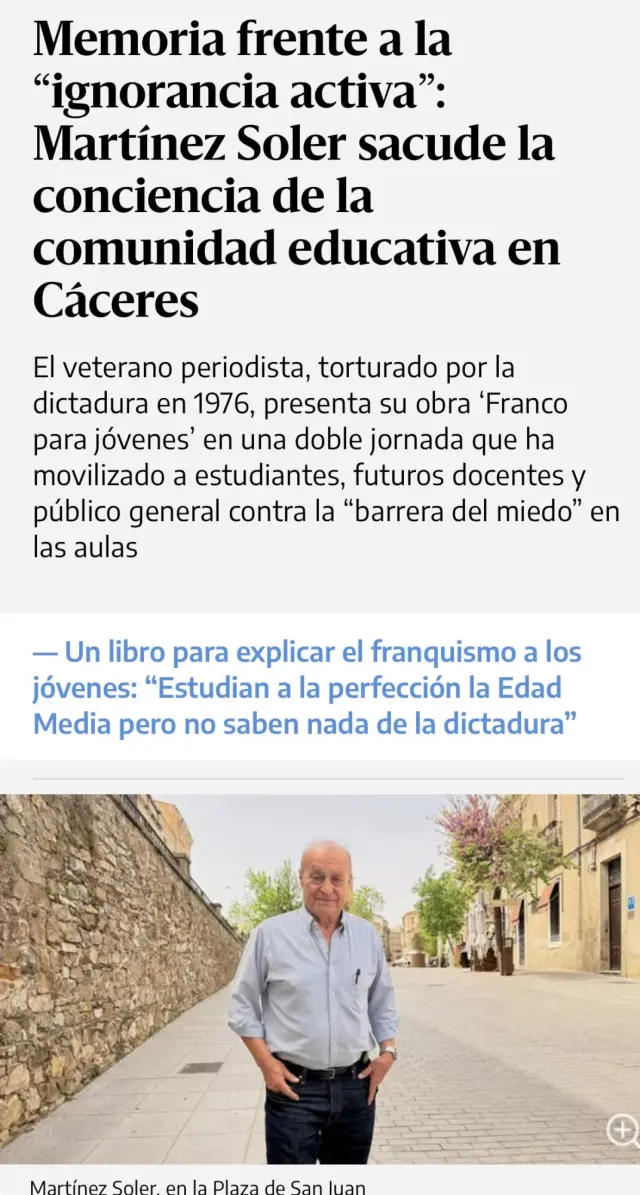 eldiario.es publicó una crónica de mis conferencias en la Universidsd de Cñaceresrenicasonica