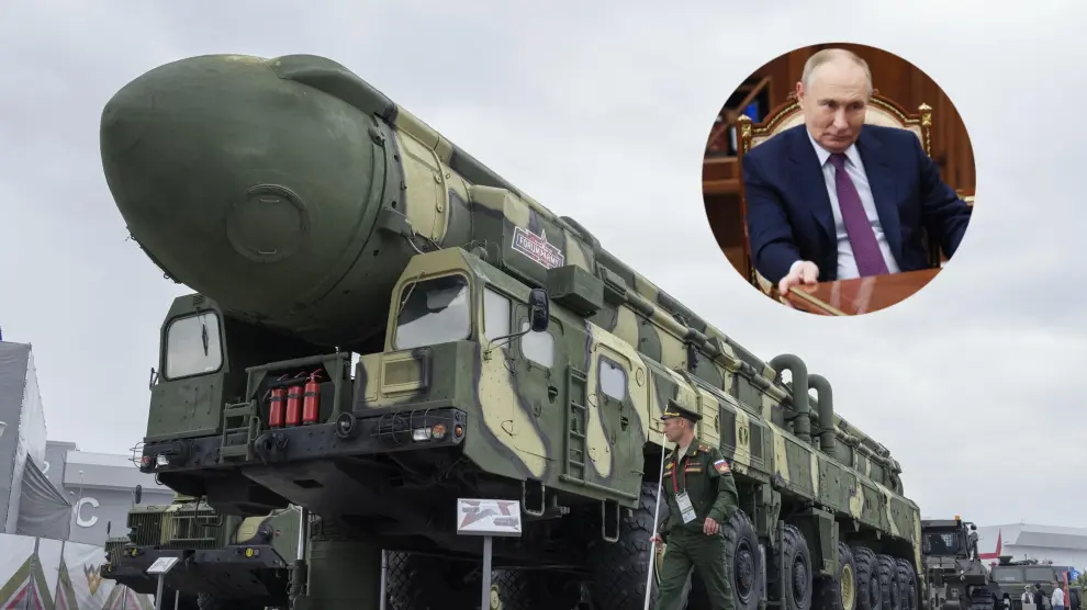 El mapa que muestra el daño que haría el arsenal nuclear de Putin si decidiese atacar España