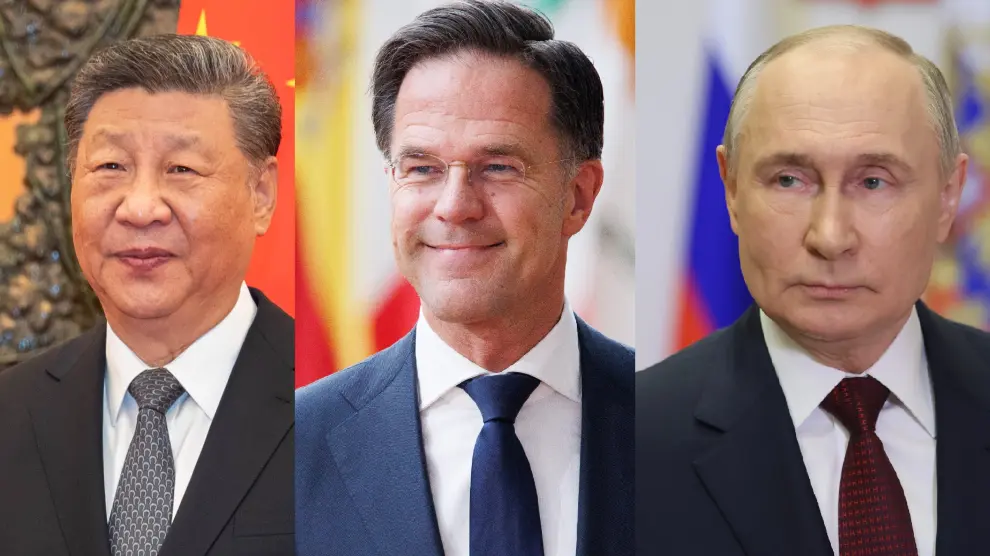 Así vaticina Mark Rutte que podría comenzar la Tercera Guerra Mundial: Rusia y China iniciarían invasiones simultáneas