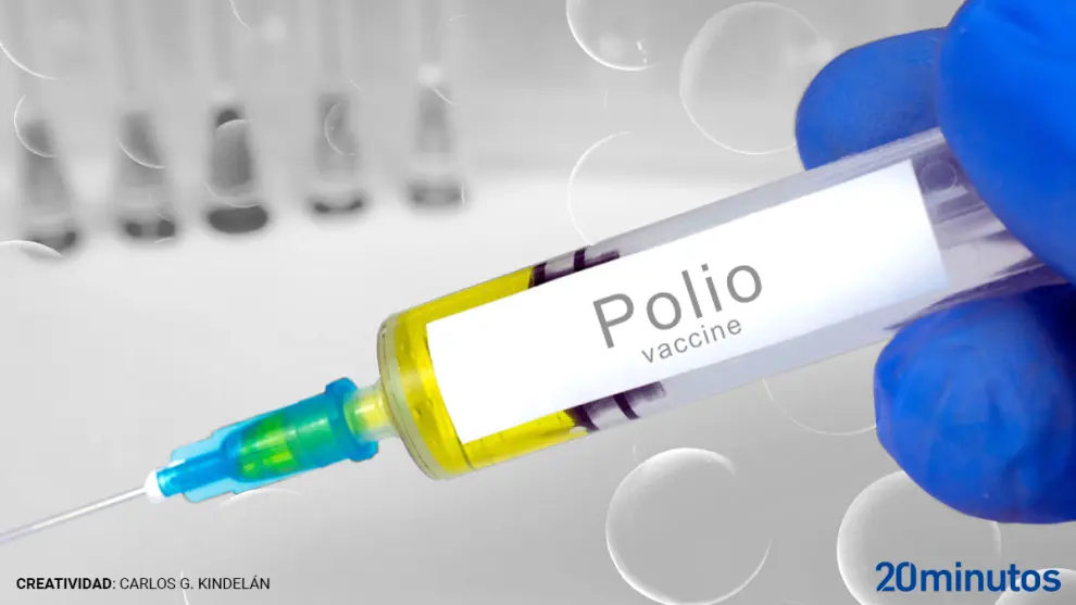 Una ilustración sobre la polio.