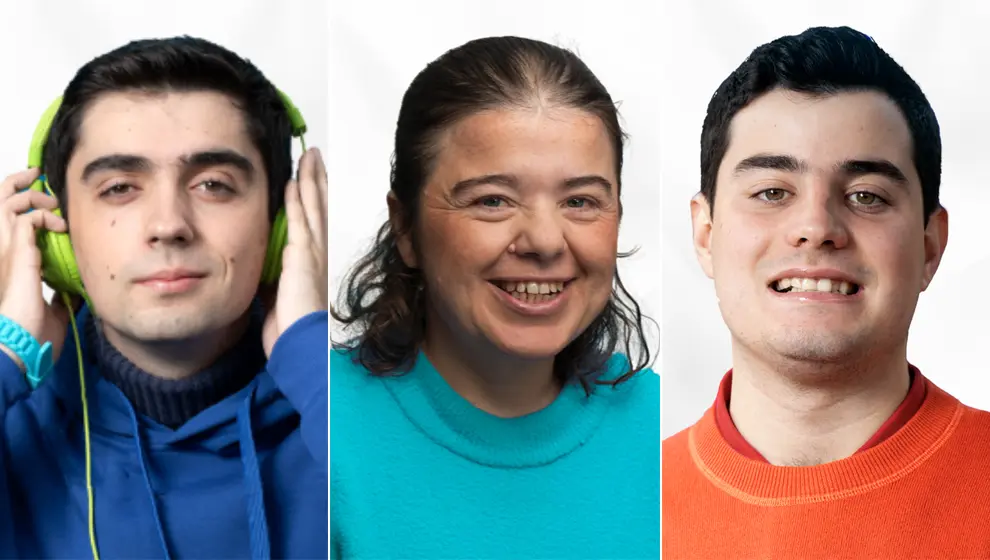 De izquierda a derecha, José Luis, Sandra y Juan