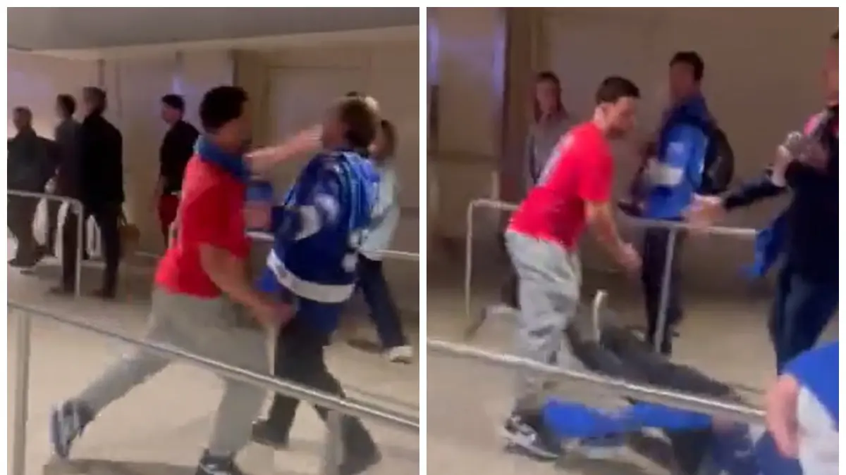 Brutal agresión tras un partido de hockey en el Madison Square Garden: le prohíben la entrada de por vida