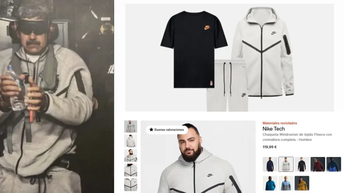 Chándal de Nike usado por Maduro se agota tras viralizarse su captura