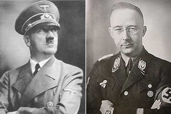 Adolf Hitler y Heinrich Himmler.