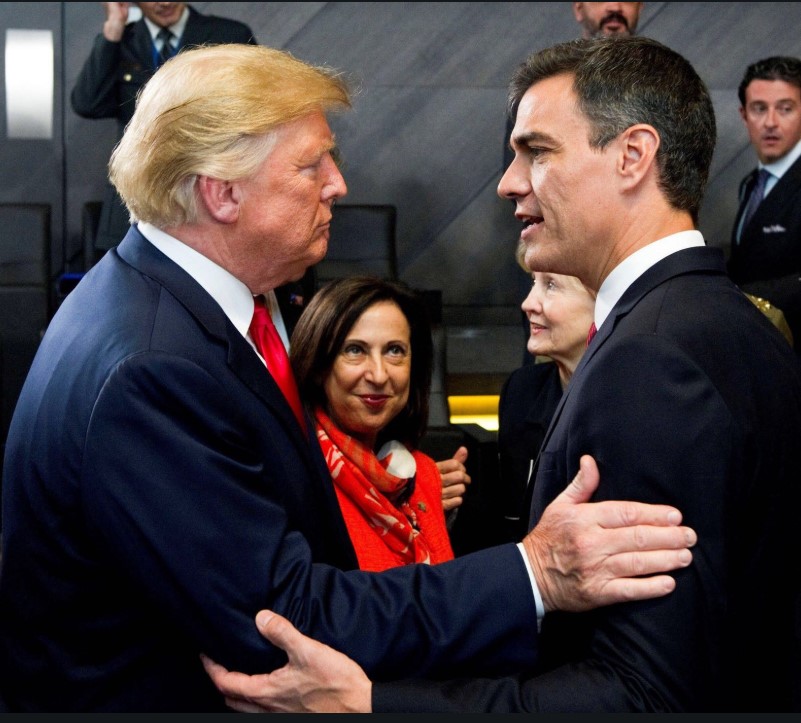 Pedro Sánchez y Trump