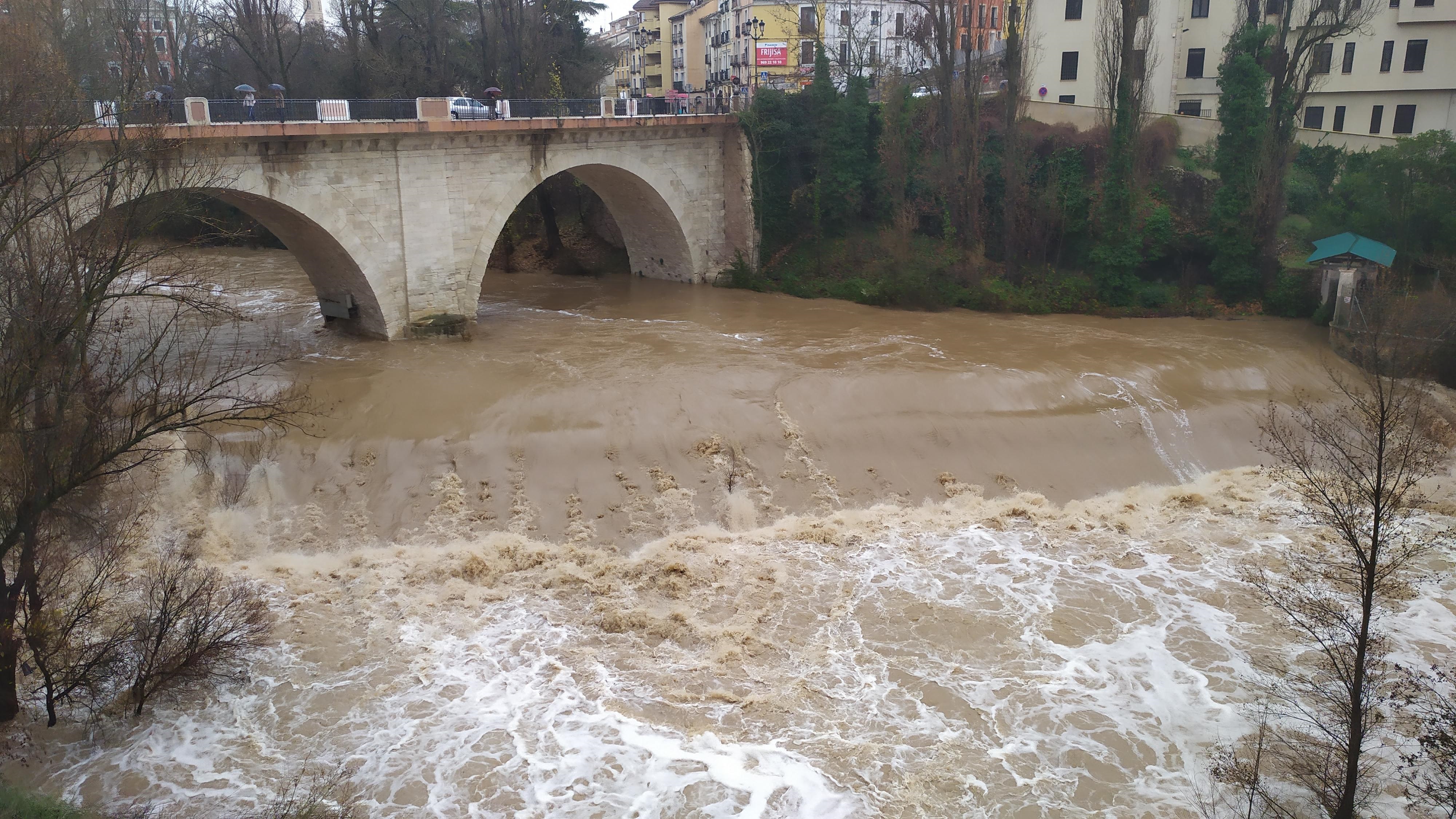 Crecida del río Júcar en Cuenca.
