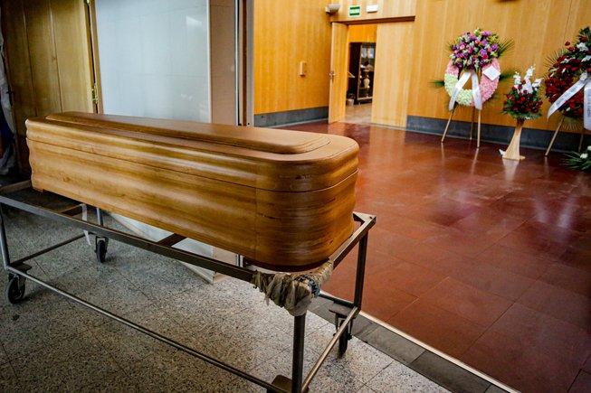 Imagen de archivo de un ataúd.