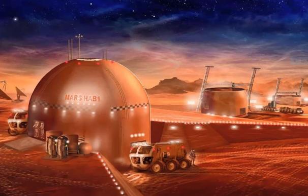 Así ilustra la NASA cómo serán los futuros hogares humanos en Marte.