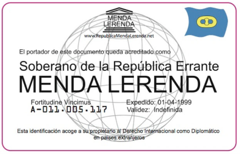 Carnet de la República del Menda Lerenda.