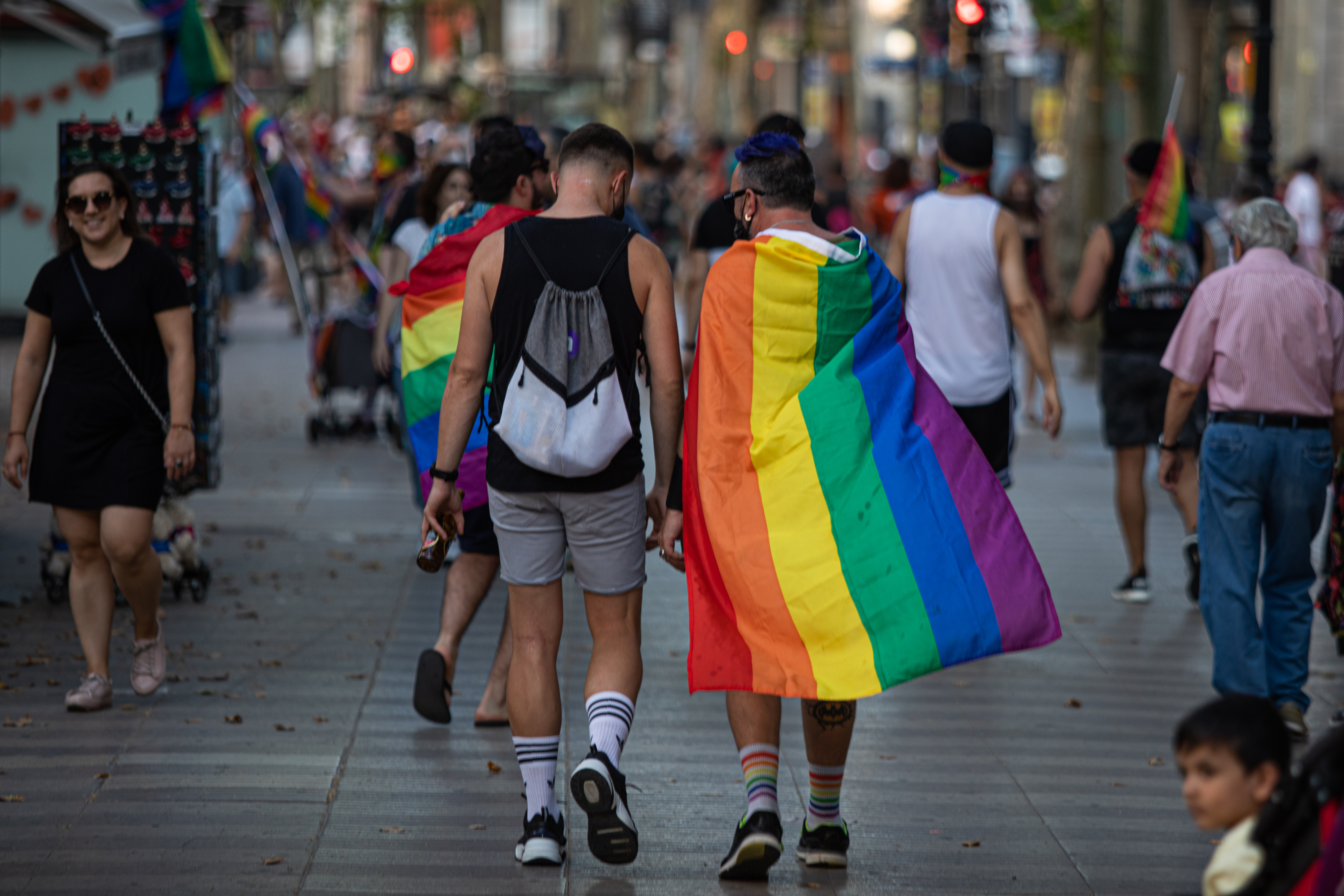 Manifestación del Orgullo LGBTI 2020 en Barcelona.