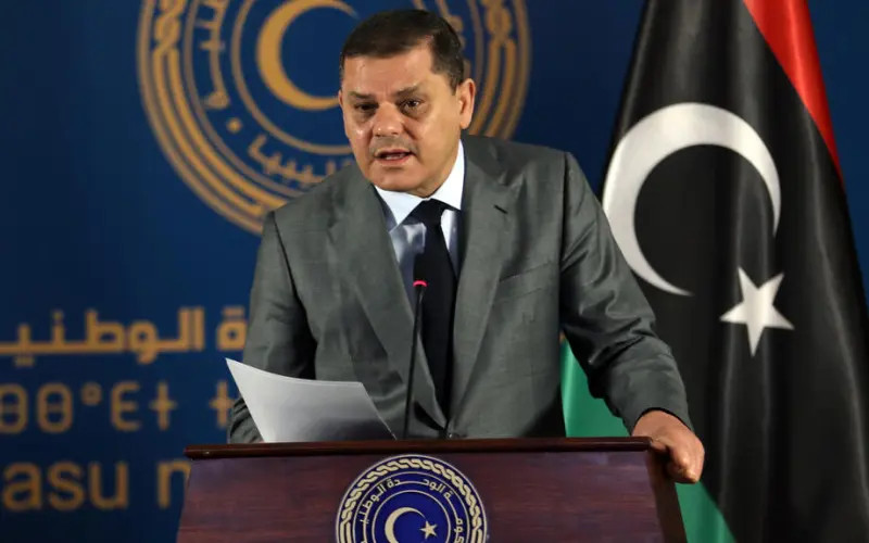 El primer ministro del Gobierno Nacional de Unidad de Libia, Abdul Hamid Dbeibé.