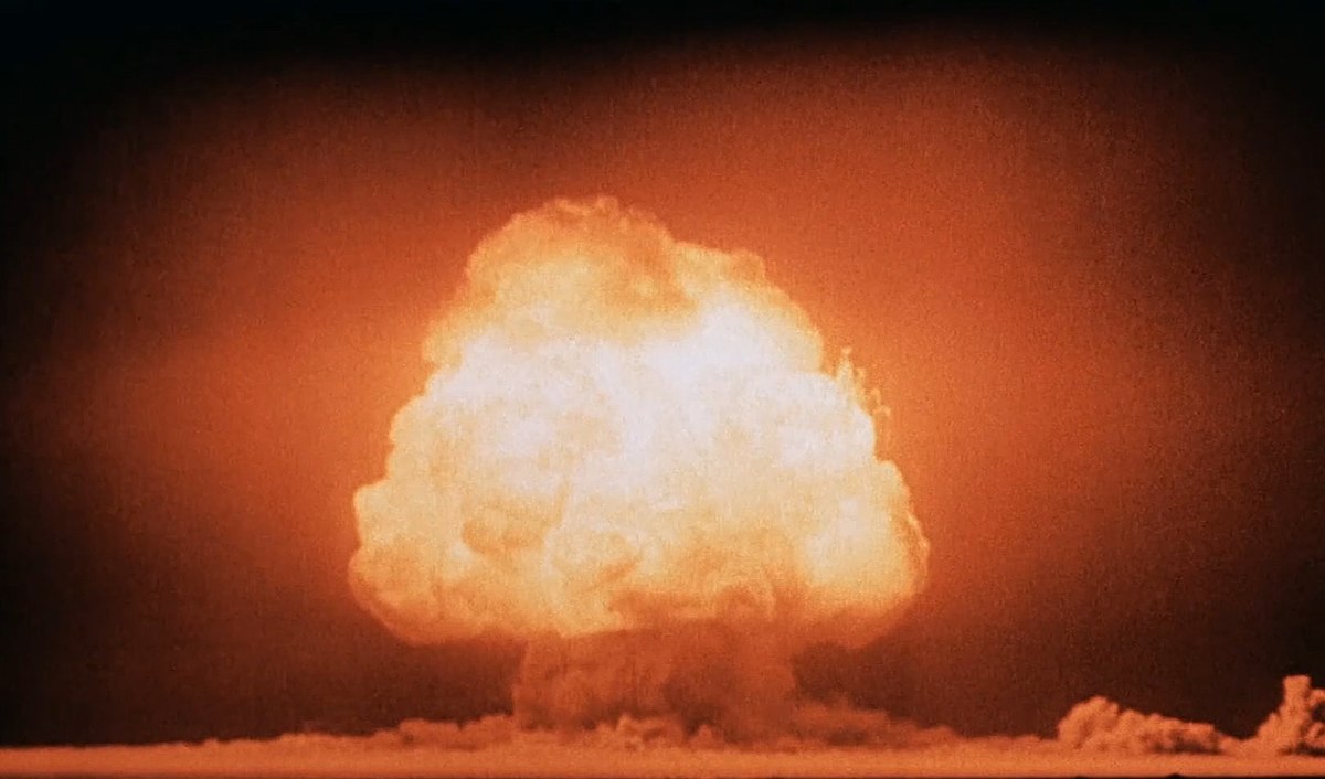 Imagen de una bomba nuclear.