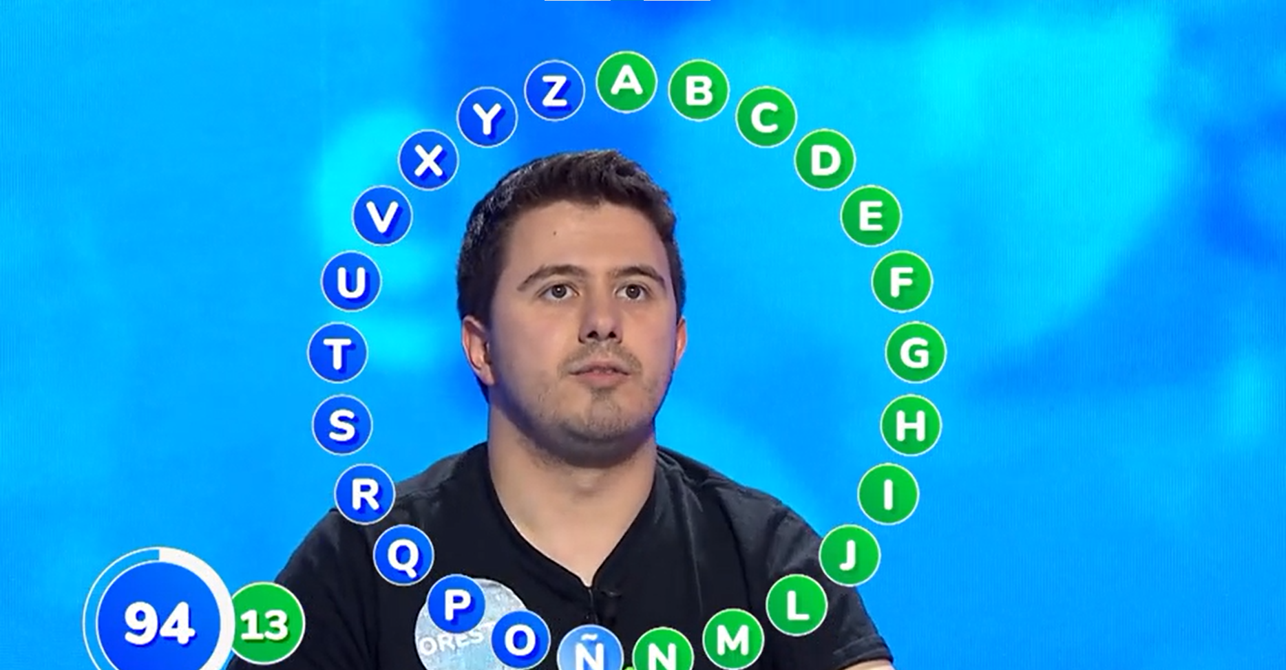 Espectacular comienzo de Orestes en 'El Rosco' de 'Pasapalabra' con 13