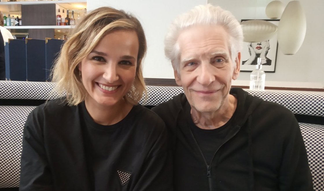 Julia Ducournou and David Cronenberg in Cannes 2022
