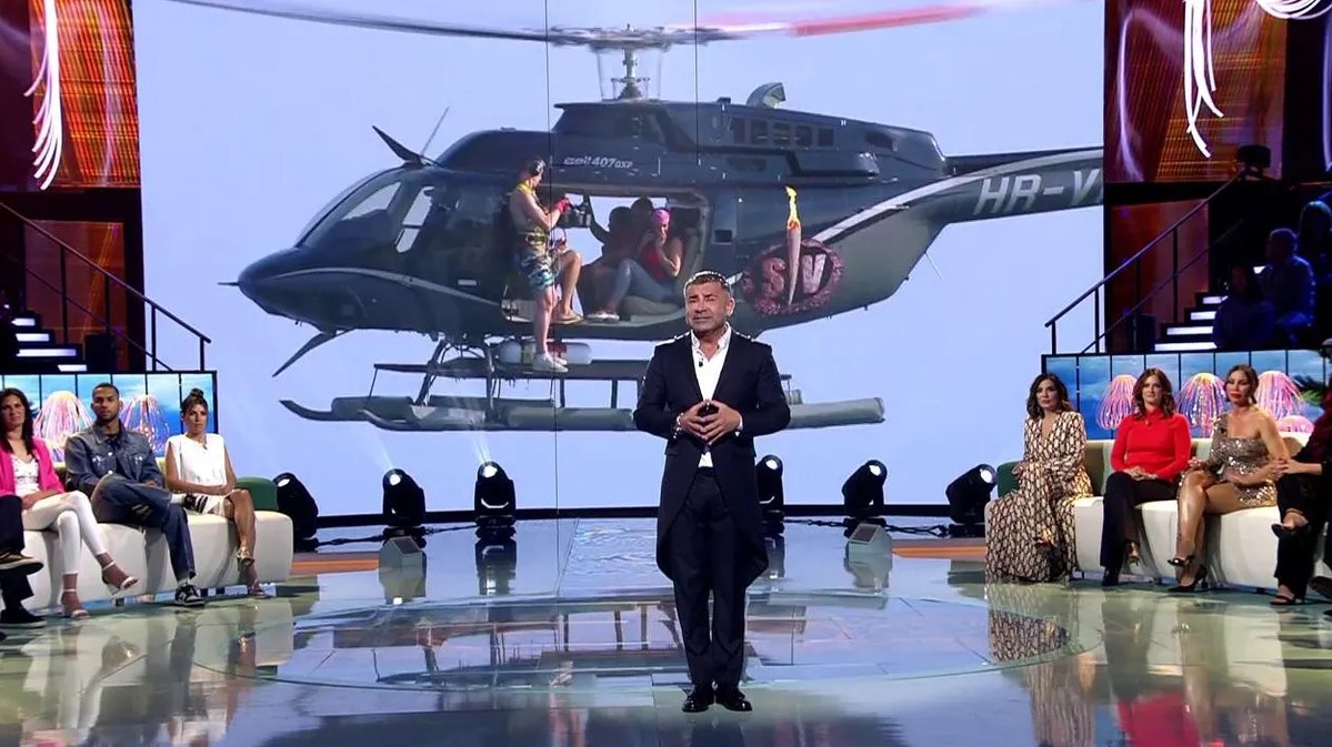 Jorge Javier Vázquez, en el plató de 'Supervivientes 2023'.