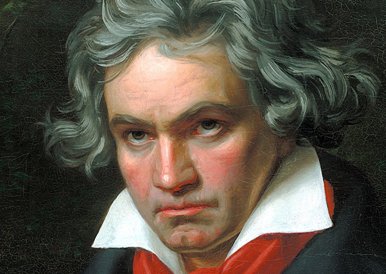 Beethoven, en un retrato pintado por Karl Joseph Stieler.
