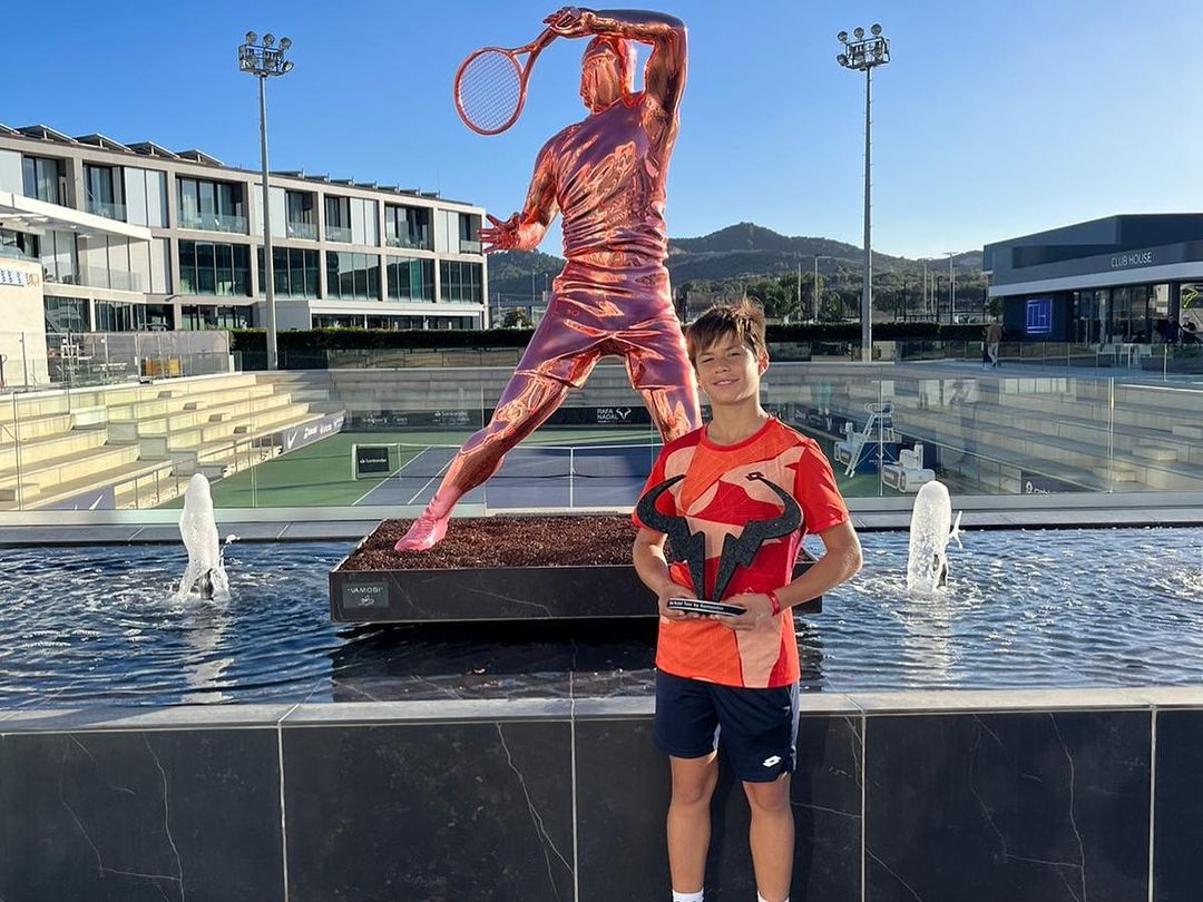 Jaime, hermano pequeño de Carlos Alcaraz, en la Academia de Rafa Nadal.