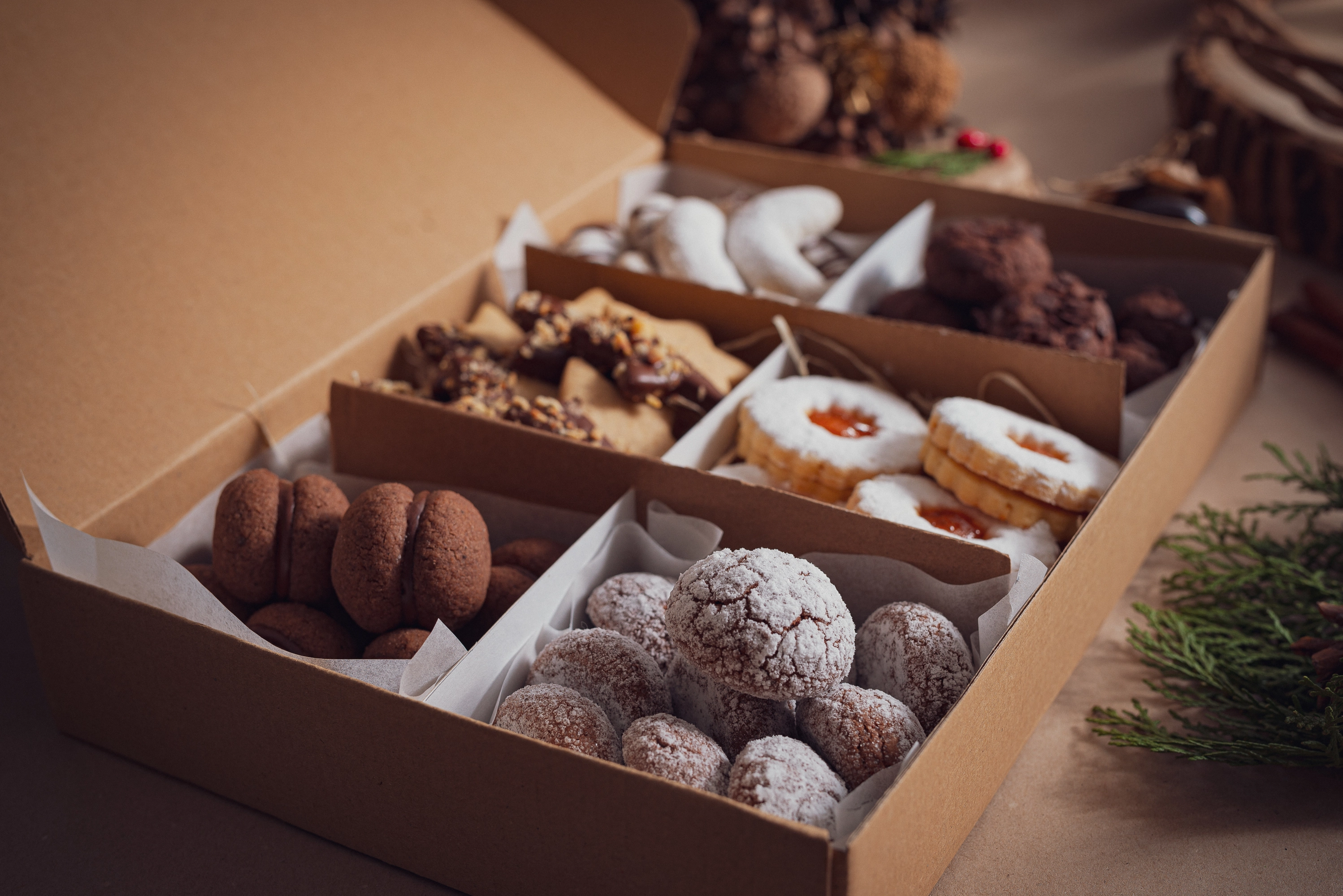 Caja de dulces industriales