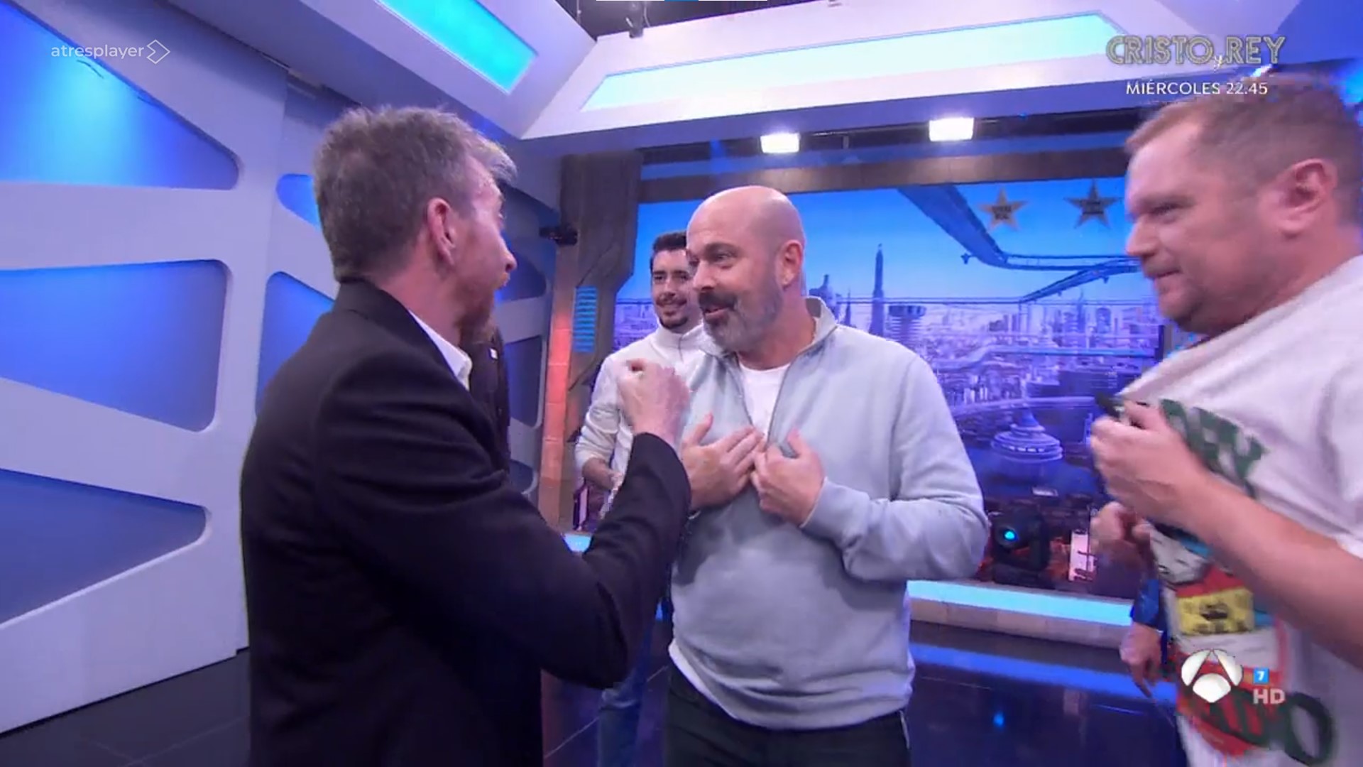 Pablo Motos y Jorgen Ventosa, en 'El Hormiguero'.