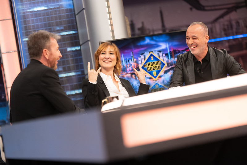 Javier Gutiérrez y Nathalie Poza, en 'El Hormiguero'.
