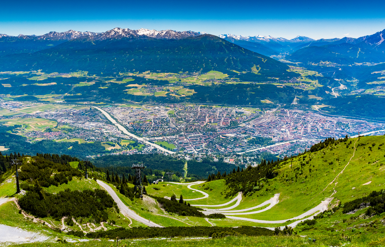 Vista de la ciudad de Innsbruck.