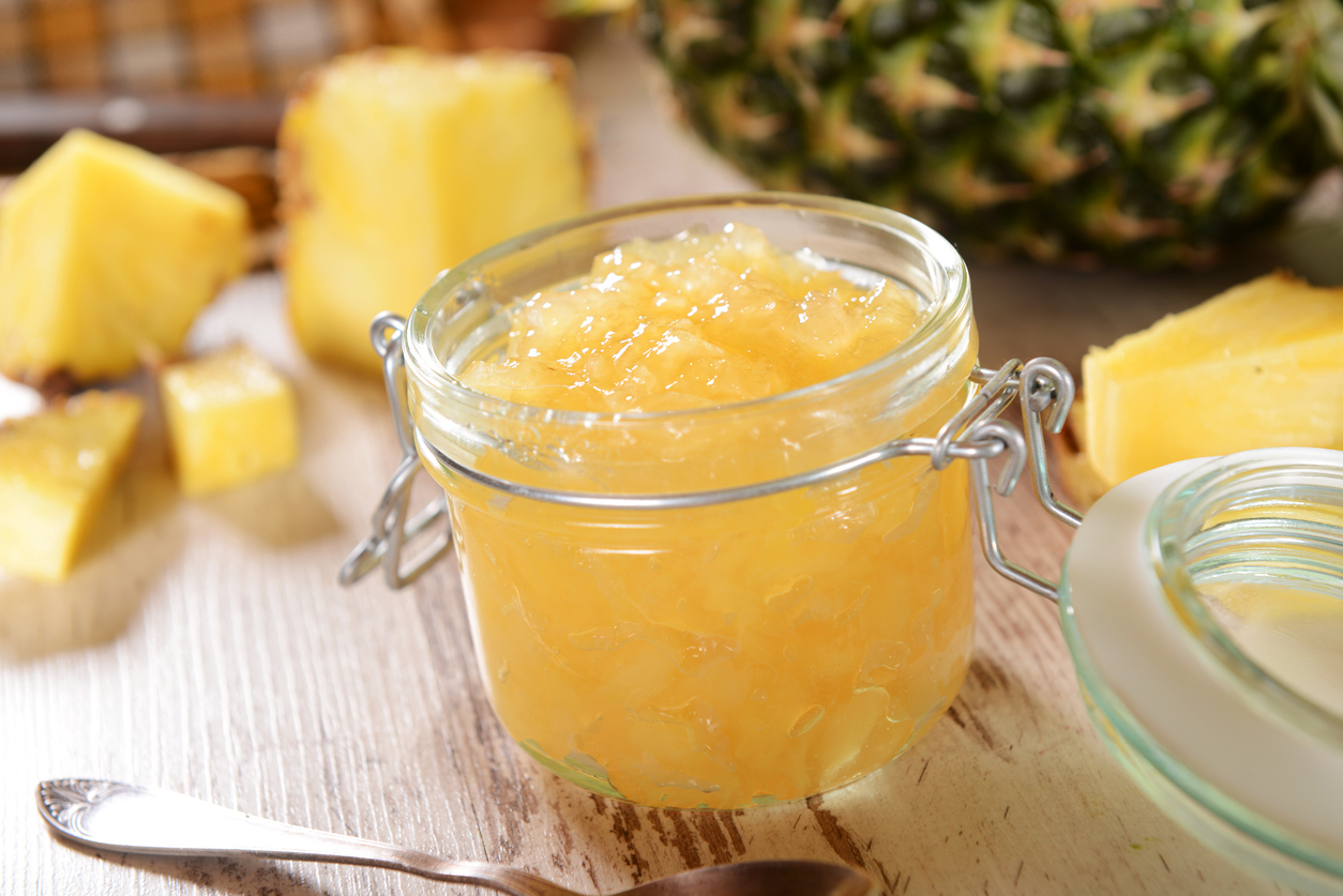 Mermelada de piña, una receta barata y con solo tres ingredientes para