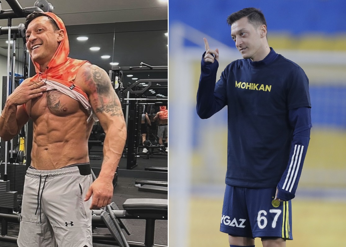 Mesut Özil presume de forma física: 