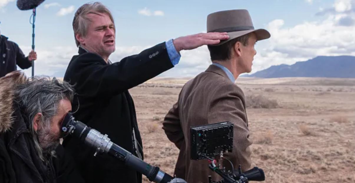 Christopher Nolan in the filming of 'Oppenheimer'