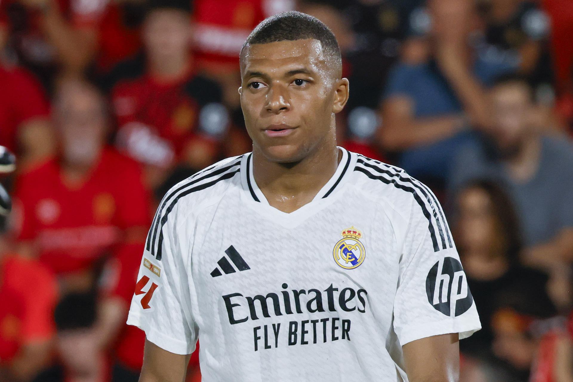 Kylian Mbappé con el Real Madrid en la primera jornada de LaLiga.