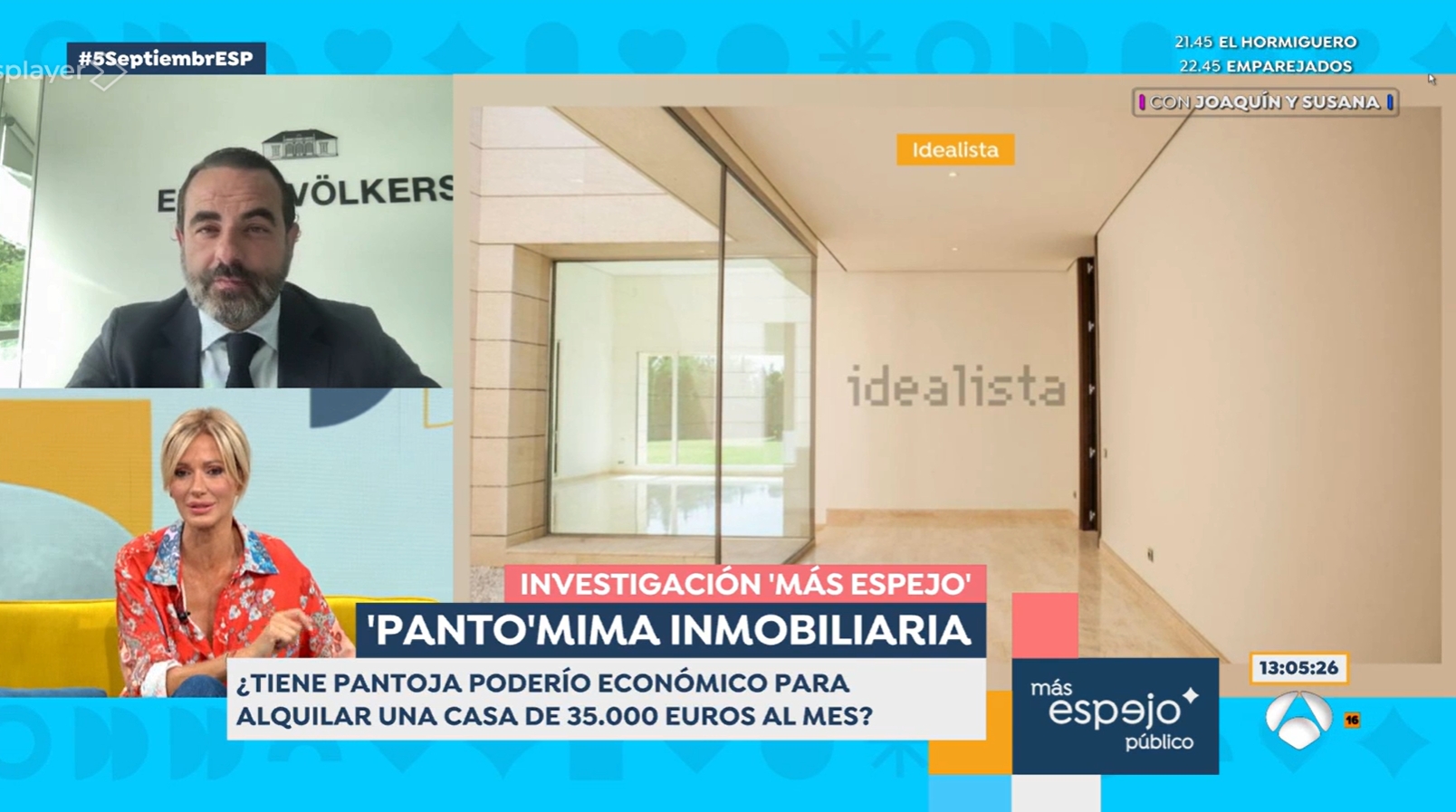 El matinal ha analizado las condiciones del alquiler de la cantante.