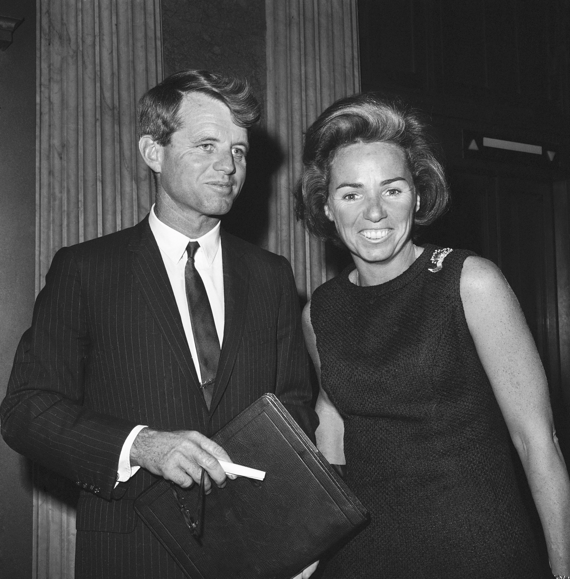 Robert F. Kennedy y Ethel Kennedy en 1965.