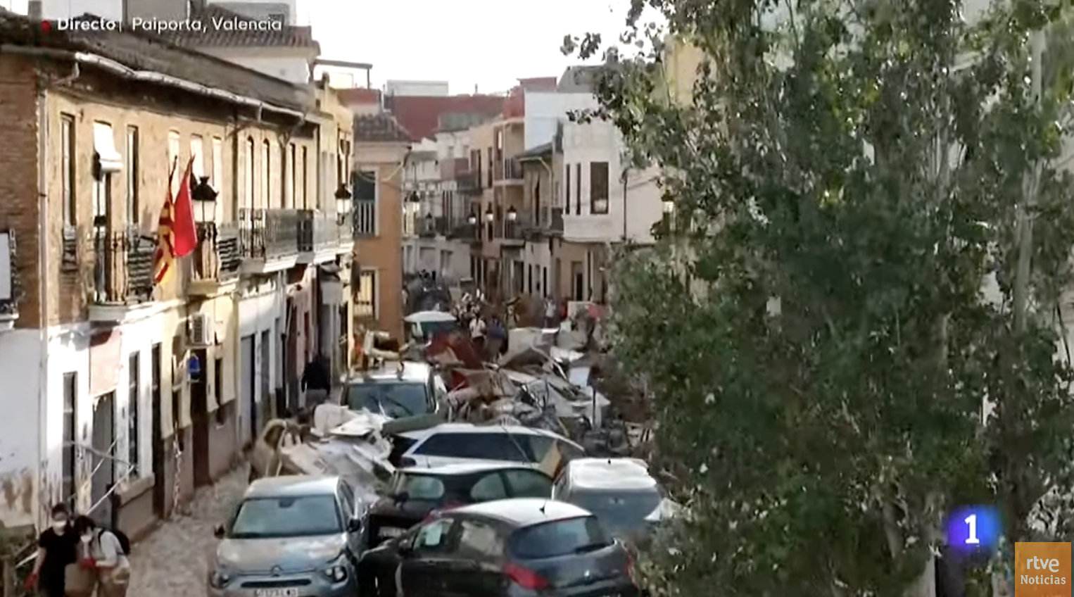 Imágenes de las consecuencias de la DANA tomadas por el Drone de TVE