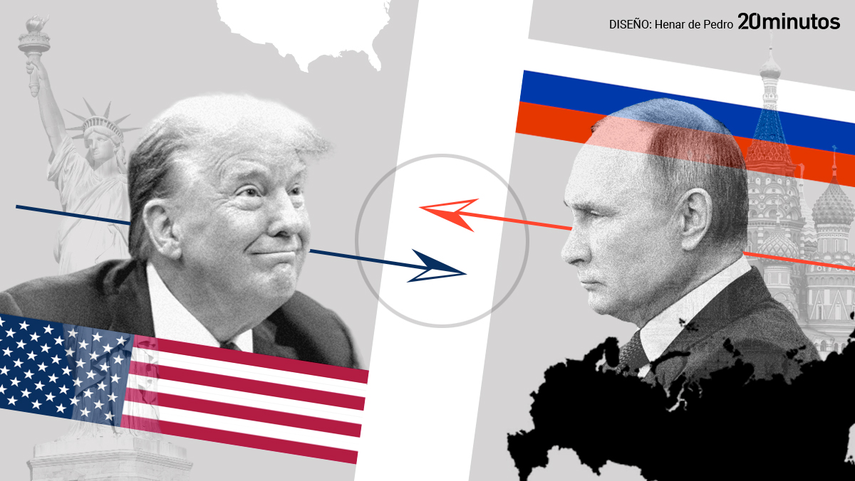 El presidente electo de EEUU, Donald Trump, y el presidente ruso, Vladímir Putin.