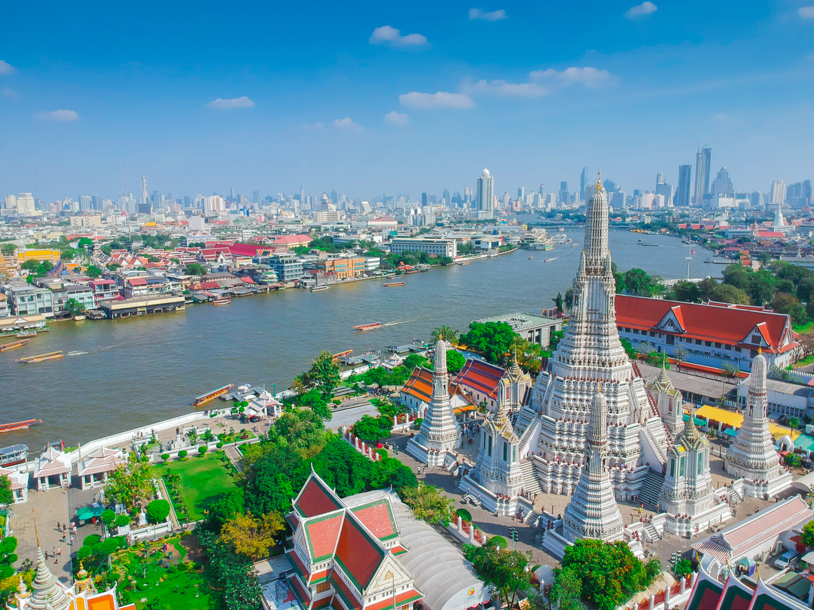 Bangkok, la capital de Tailandia.
