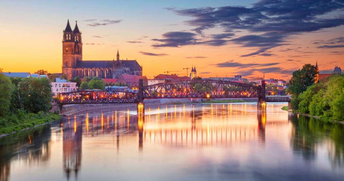 La ciudad alemana de Magdeburgo.