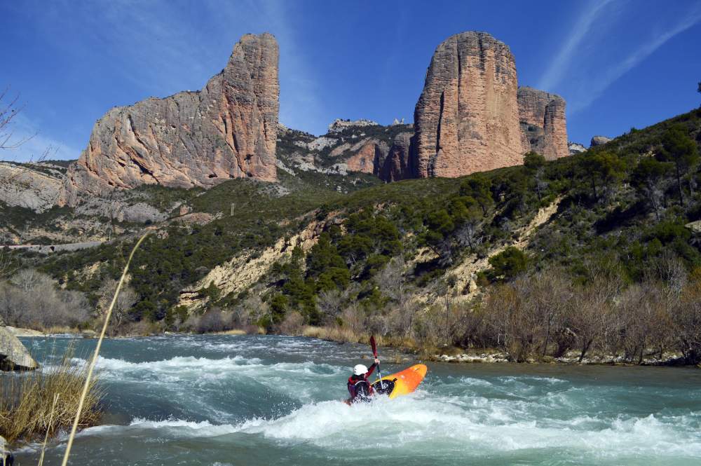 Río Gállego a su paso por Murillo de Gállego (Zaragoza)