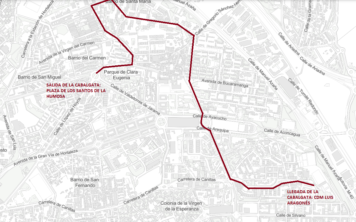 Cabalgata de los Reyes Magos en el distrito de Hortaleza 2025 horario