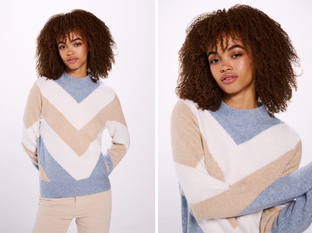 Este modelo es perfecto para quienes quieren huir de las clásicas rayas.